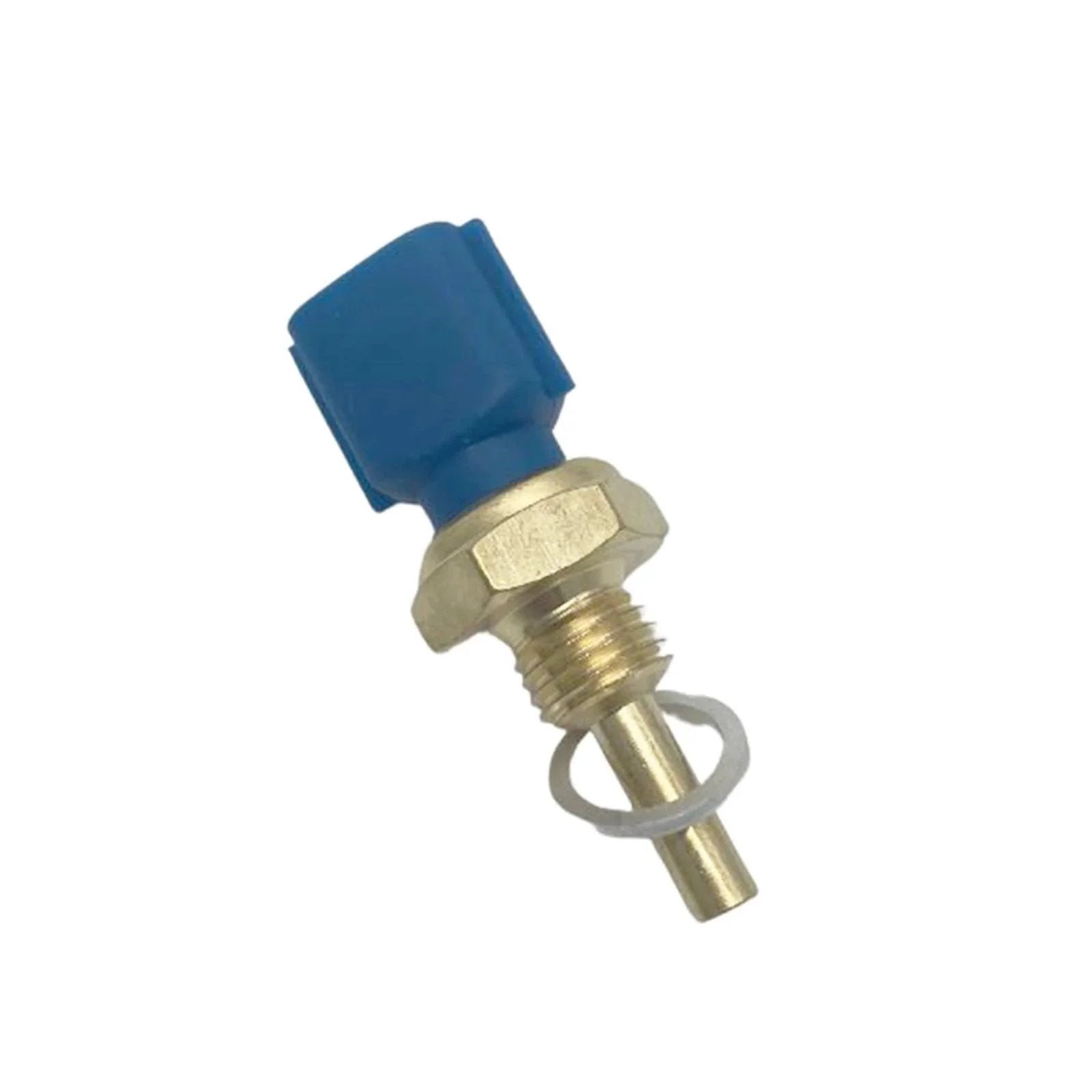 Engine Coolant Temperature Sensor Drop In Replacement For Nissan Altima Frontier Juke Kicks Maxima Murano Pathfinder Rogue Sentra Titan Infiniti JX35 QX60 22630JA10A 2CTS0057 Direct Fit OEM Spec showing blue connector