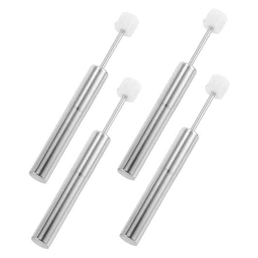 Universal Trash Can Lid Damper Replacement Soft Close Hydraulic Piston For Kitchen Garbage Cans, four silver pistons