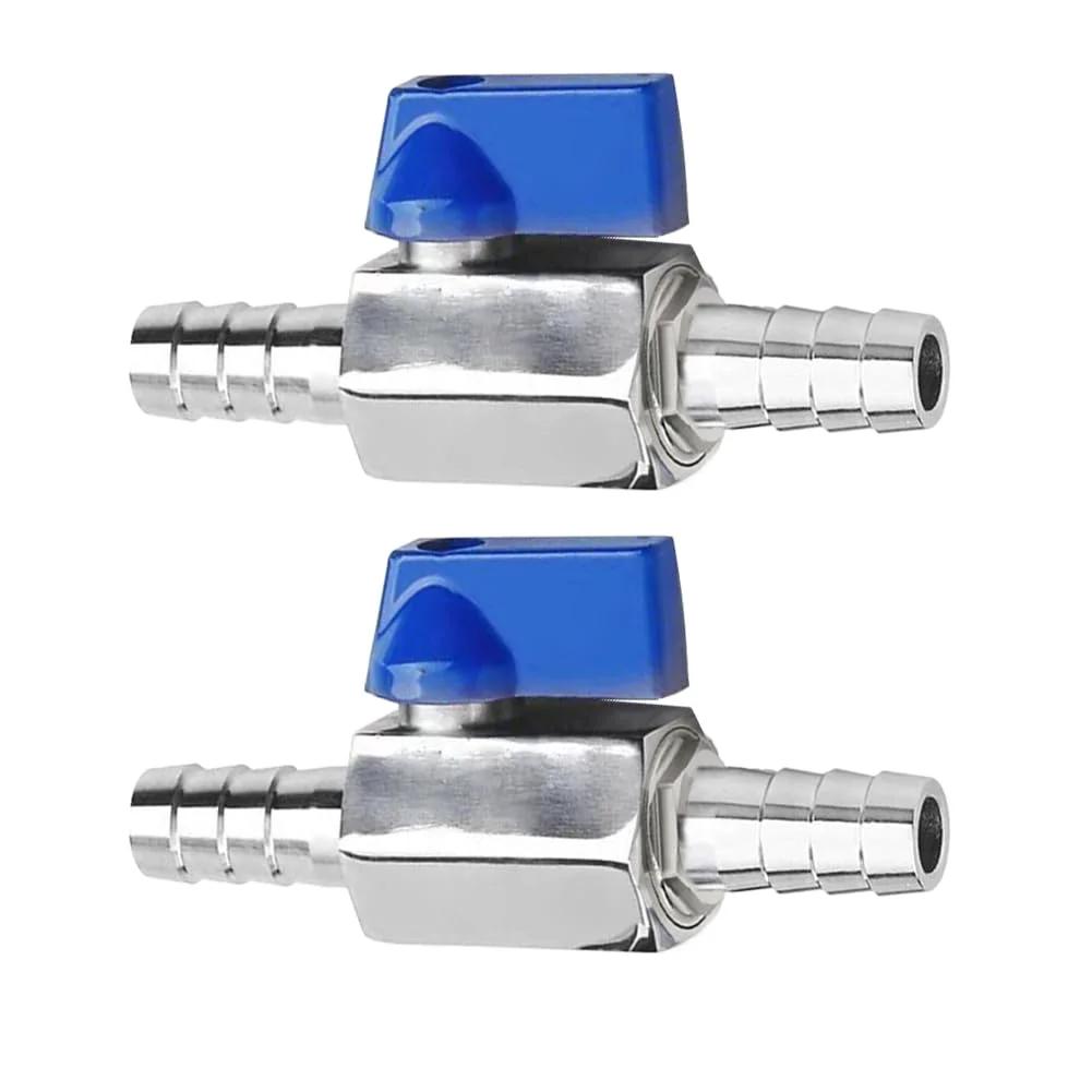 Heavy Duty Stainless Steel Shut Off Valve Three Eighths Inch Hose Barb Ball Valve For Water Fuel Air Applications