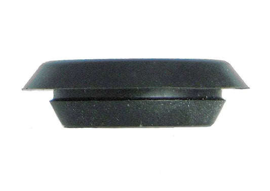 Side view of a 2.5-Inch flush mount hole plug in black plastic with a 3-inch head diameter, part of a 5-pack for sheet metal applications.