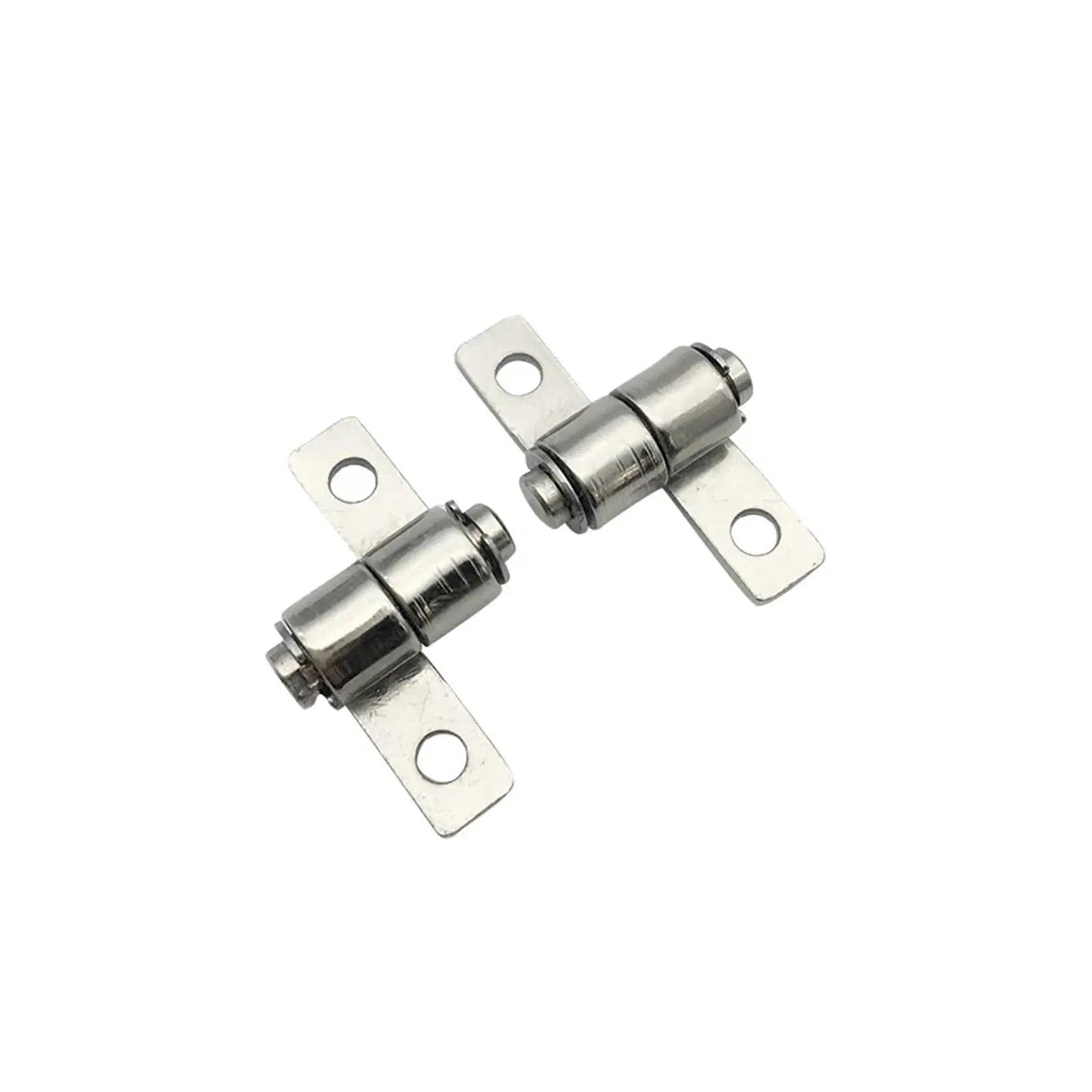 Bearing Door Hinges For Weldable Barrel Style With 360 Degree Rotation And Friction Positioning Miniature Damping 0.6Nm Torque 1 Pair Heavy Duty Hinges By LPXDS, two metal hinges shown on white background, designed for durable industrial use, with holes for welding, barrel-style construction.