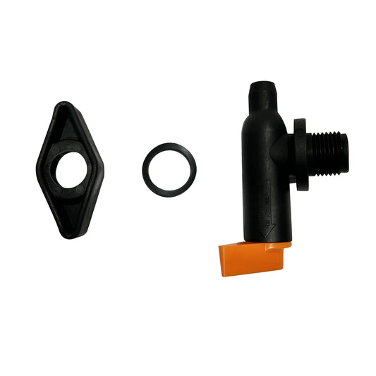 Air Relief Valve For Pool Cartridge Filters Replacement DEF CCX1000V with black plastic components and orange lever