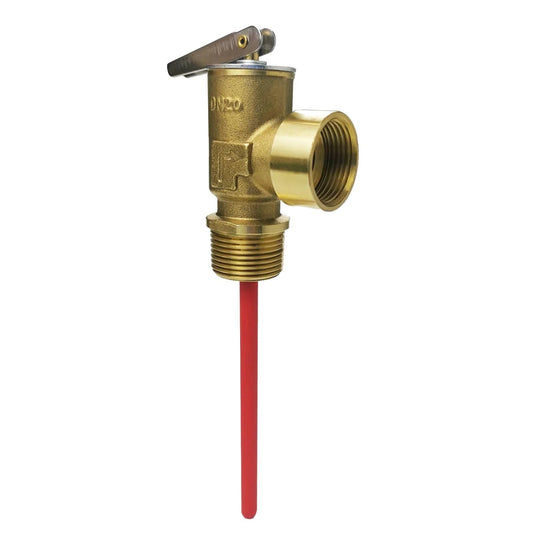 Heavy Duty Temperature And Pressure Relief Valve For Water Heaters Boilers And Hot Water Tanks, 3/4 Inch NPT Connection