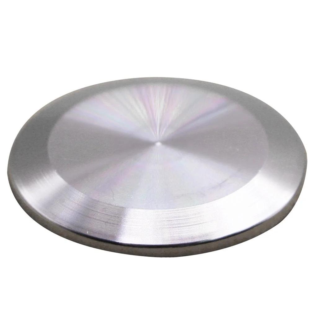 Sanitary End Cap for Tri Clamp Ferrule Flange Stainless Steel 304 Fitting Clamp for One And A Half Inch Tube OD 38mm Fits One And A Half Inch Tri Clamp End Cap Pack Of Five With 250 Psi Rating At 70F, showing front view.
