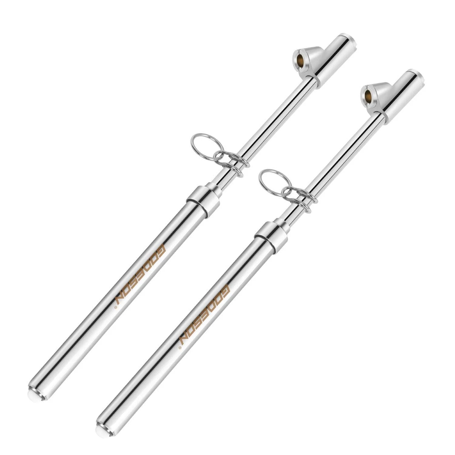 Dual Head Tire Pressure Gauge Pack of 2 Godeson Heavy Duty 10 to 150 PSI and 1 to 10 Bar with straight foot and reverse chuck