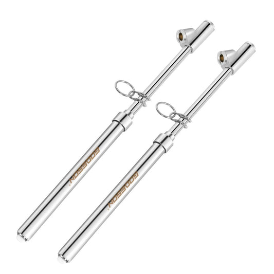 Dual Head Tire Pressure Gauge Pack of 2 Godeson Heavy Duty 10 to 150 PSI and 1 to 10 Bar with straight foot and reverse chuck