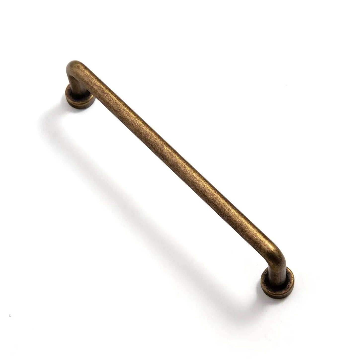 6 Pack 5 Inch Center To Center Antique Brass Cabinet Bar Pulls Hand Finished Artisan Patina Vintage Drawer Handles