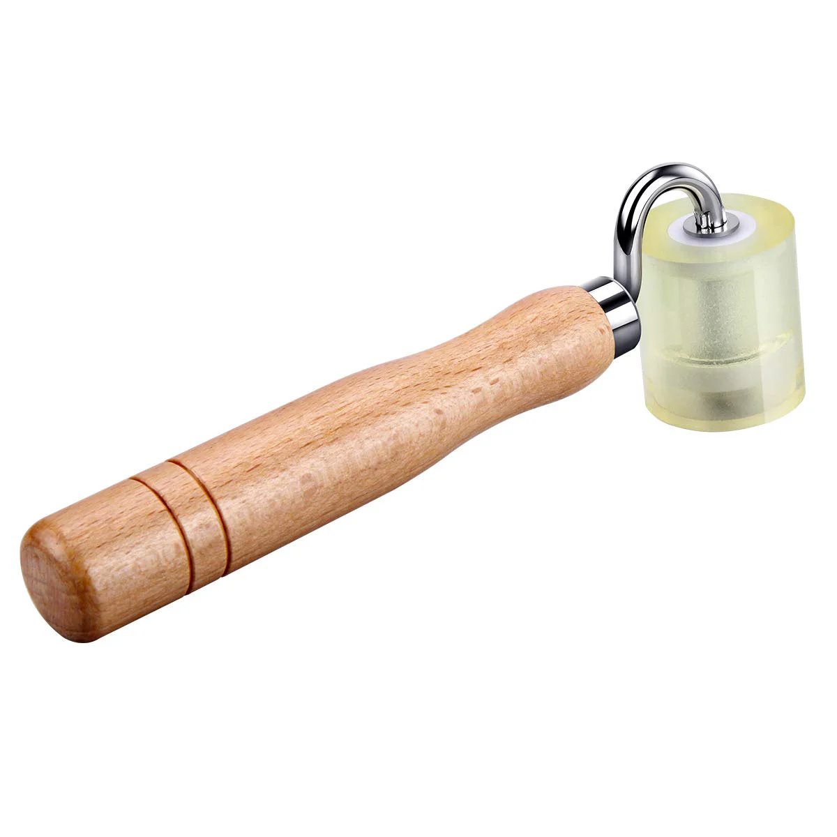 Auto Sound Deadening Seam Roller For Car Audio Mats And Heat Abatement, Durable PU Roller With Wooden Handle And Riveted Steel Bracket