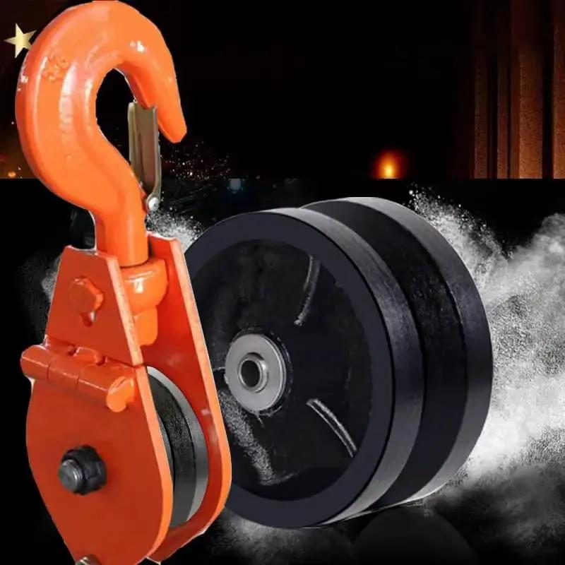 4 Inch By 1-1/2 Inch Cast Iron V Groove Caster Wheel With Straight Roller Bearing For Heavy Duty Machinery, 600 Lb Load Capacity