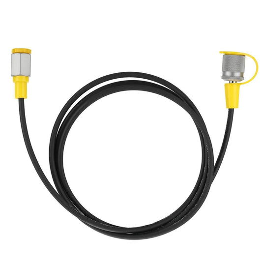 High Pressure Hydraulic Test Hose for 9000 PSI Systems With 630 BAR Working Pressure and 1600 BAR Burst, 1.6 Meter Length, G1 4 NPT to M16 Connectors