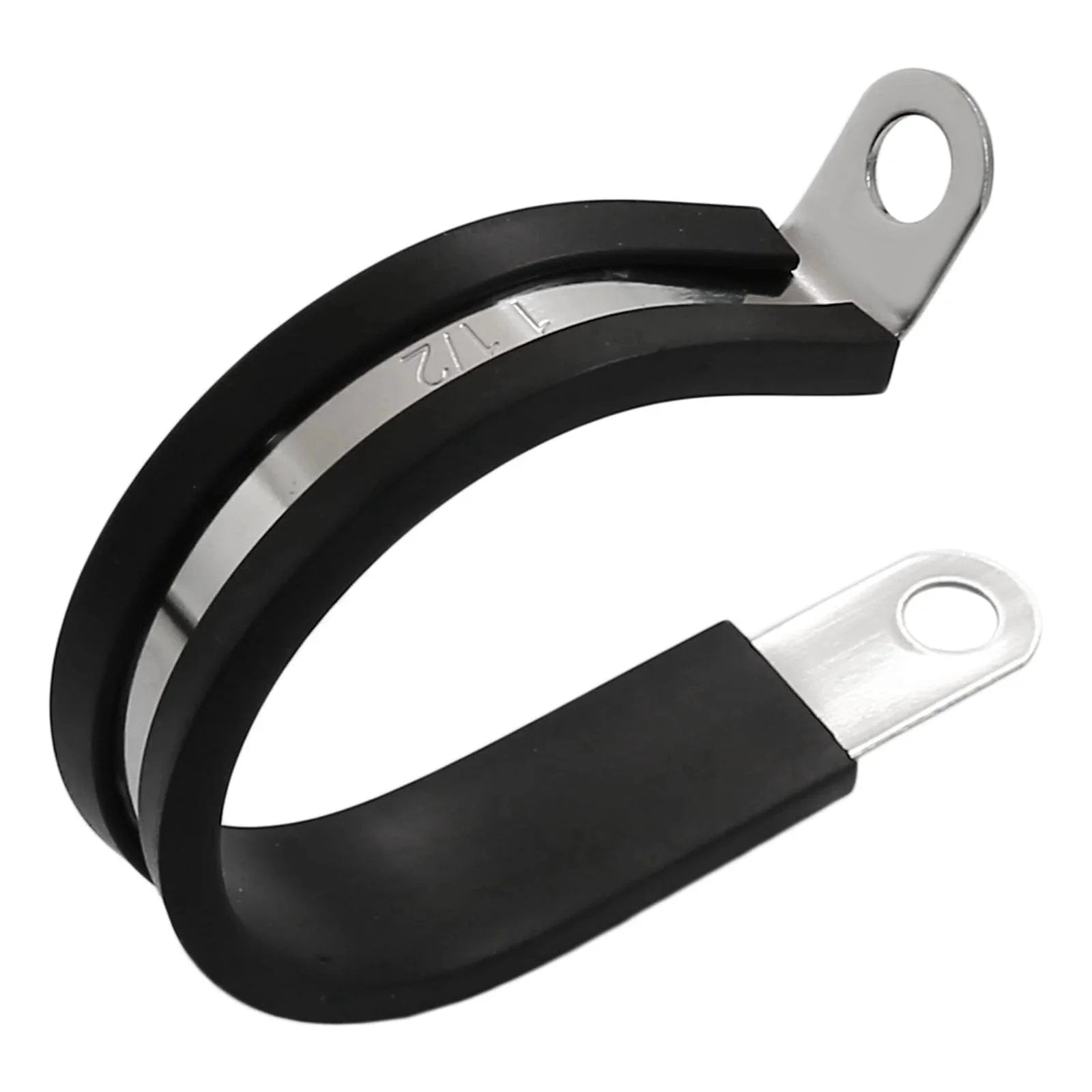 12 Pack One And A Half Inch Cable Clamps With Rubber Cushioned Insulation And 304 Stainless Steel Construction For Securely Mounting Pipes And Hoses Durable Wire Clamps For RV Automotive Marine And Industrial Use 38.1 mm