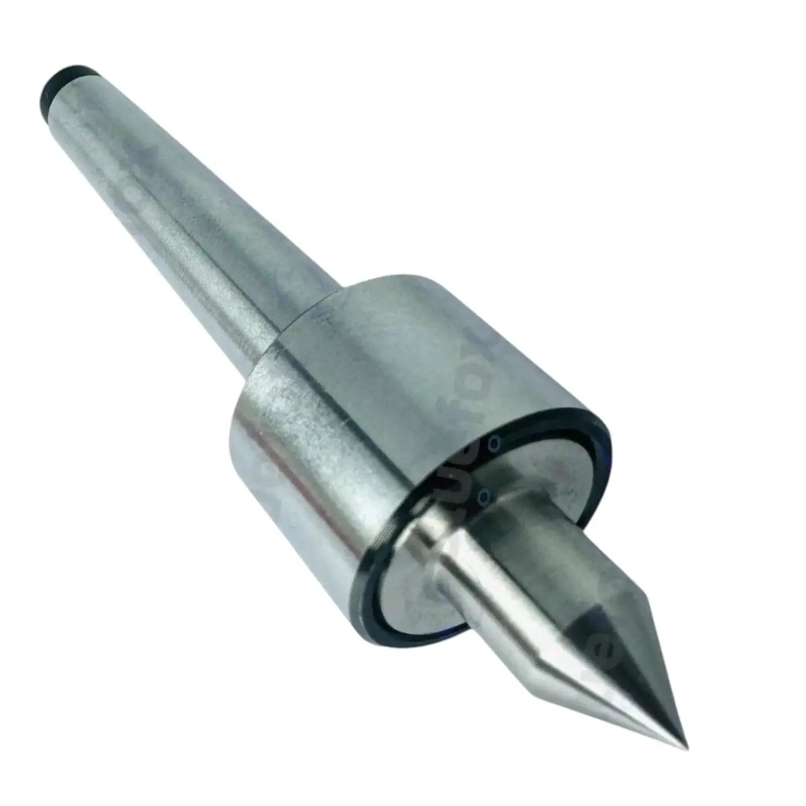 Mini Live Center Pro With Triple Bearing Precision For 1MT Mini Lathes, shown in metal with tapered shank and hardened tip