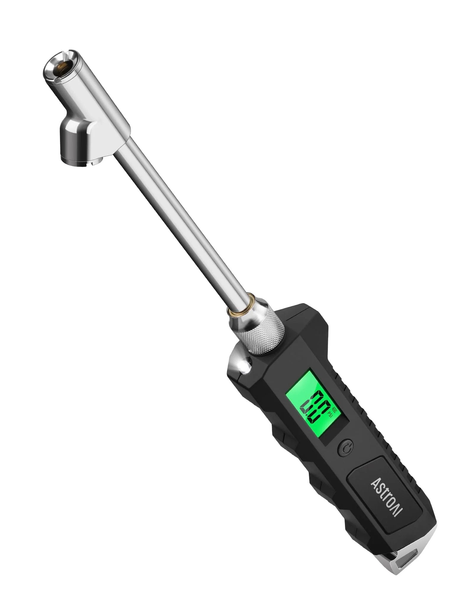 Heavy Duty Digital Tire Pressure Gauge With Backlit LCD And Built In Flashlight, 0-230 PSI, ANSI B40.7 Grade 2A Calibrated, Stainless Steel For Truck RV Car Motorcycle Bike, AstroAI