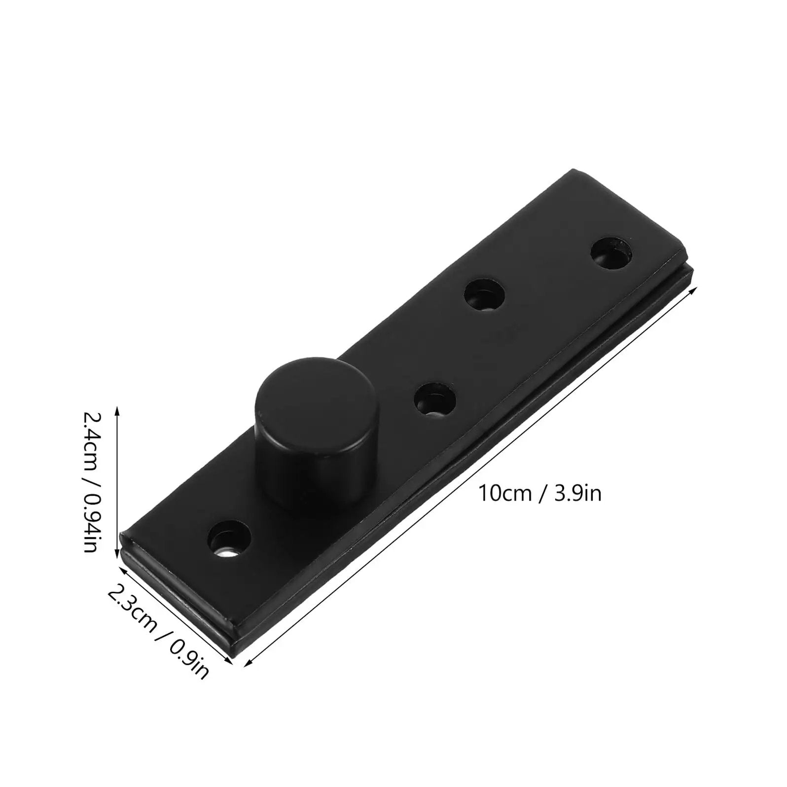 Heavy Duty Stainless Steel Pivot Hinge For Wood Doors And Narrow Openings With Hidden Central Pivot, Matte Black Finish