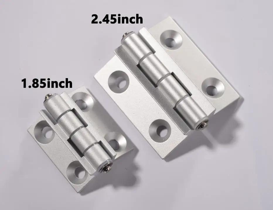 Two Torque Position Control Hinges Aluminum Alloy Bushing Hinge 120 Degree Detent, 2 Pack, 2.4 Inch Length, Anodized Finish.
