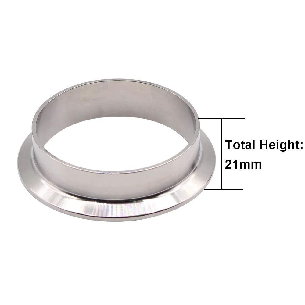 Stainless Steel 304 Sanitary Fitting Long Weld Clamp Ferrule For Tri Clamp Systems Fits 76.5mm Tube OD 3 Inch Tube Leakproof Seal