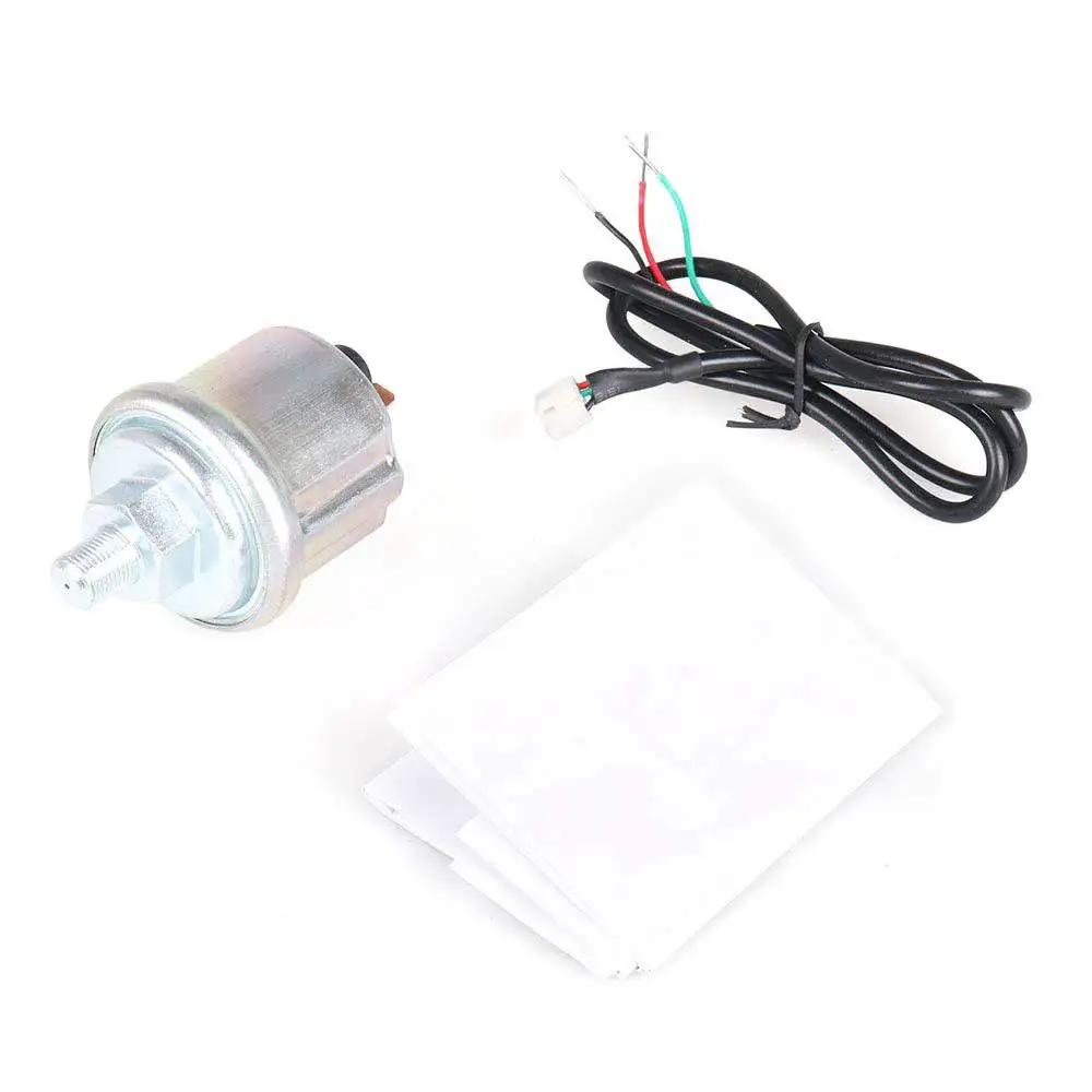 Digital 52mm Oil Pressure Gauge sensor and wires for car dash 12V DC installation, suitable for all 12V vehicles, Dyno Racing2.