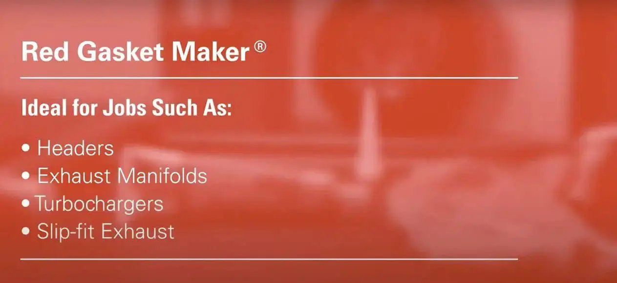 Right Stuff 90 Minute Red High Temperature Gasket Maker For Headers And Exhaust information, ideal for manifolds.
