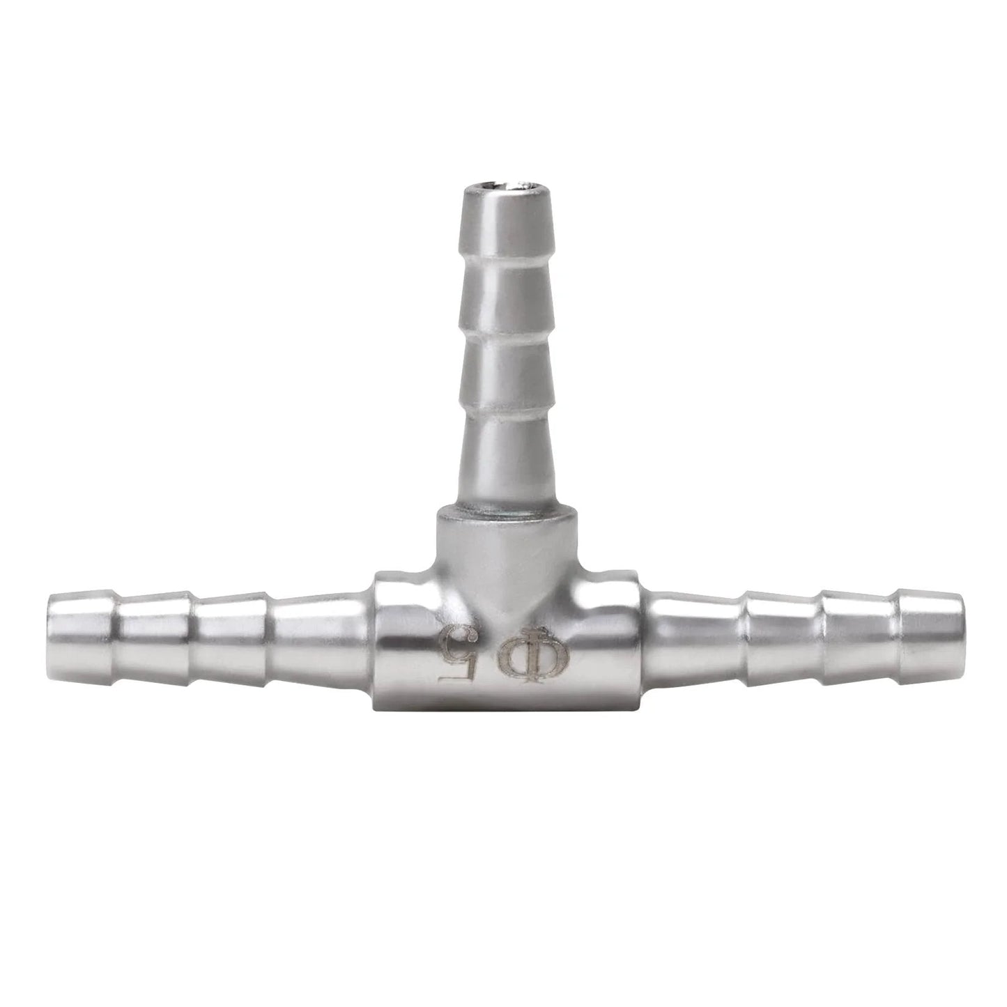 Stainless Steel Three Way Hose Barb Tee Fitting Three Sixteen Inch Barbs For Flexible Hoses Two Pack Home Brew For DIY Setups Union Connector 304 Stainless Steel Corrosion Resistant High Temperature