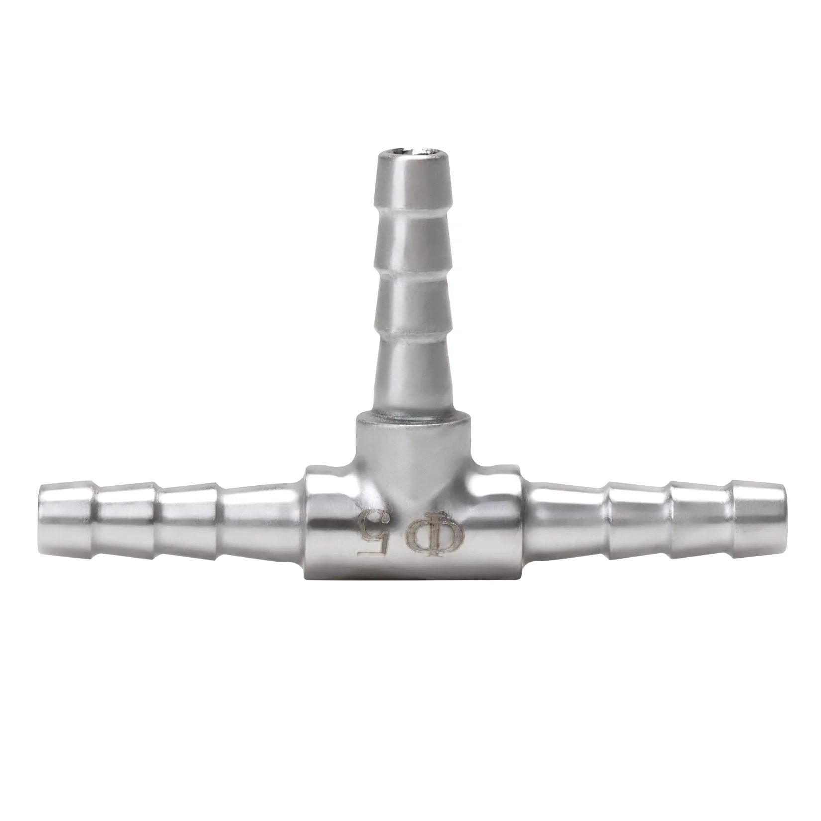 Stainless Steel Three Way Hose Barb Tee Fitting Three Sixteen Inch Barbs For Flexible Hoses Two Pack Home Brew For DIY Setups Union Connector 304 Stainless Steel Corrosion Resistant High Temperature