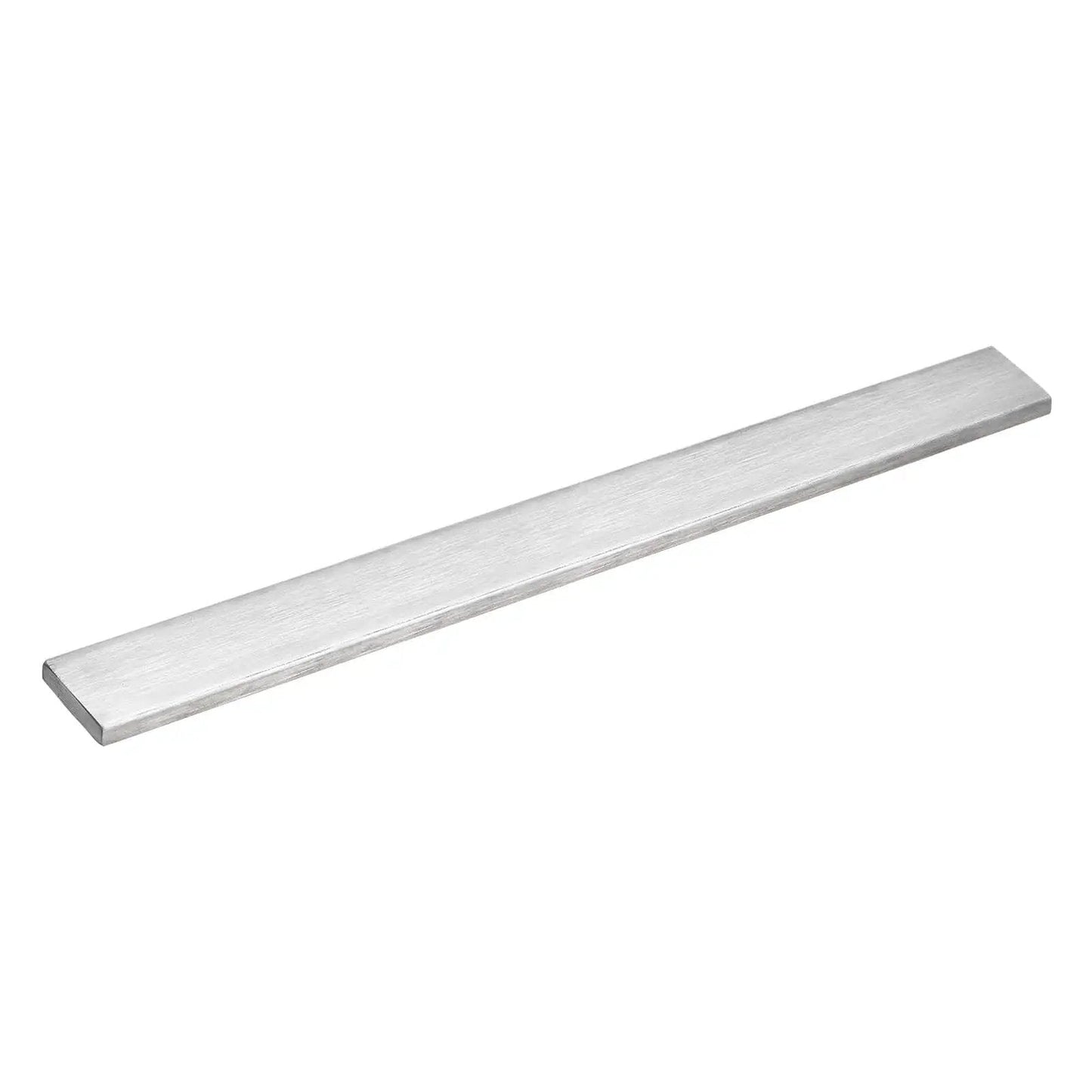 Premium 304 Stainless Steel Flat Bar 1/8 Inch Thick 1 3/16 Inch Wide 11 3/4 Inch Long With Brushed Finish Trim Strips