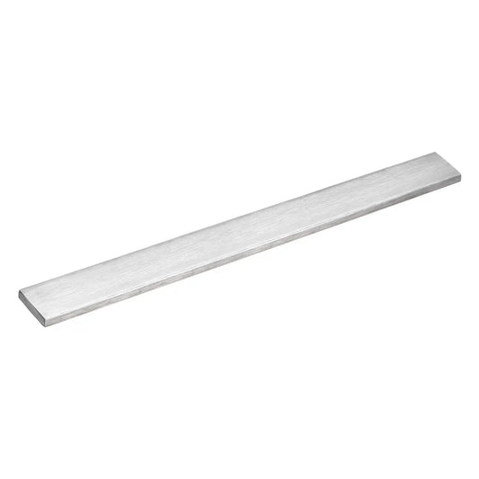 Premium 304 Stainless Steel Flat Bar 1/8 Inch Thick 1 3/16 Inch Wide 11 3/4 Inch Long With Brushed Finish Trim Strips