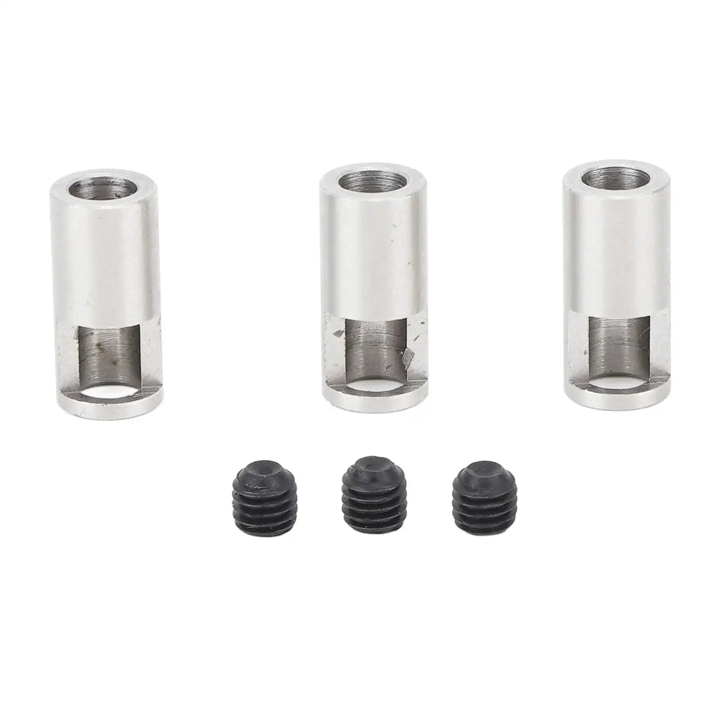 3 Pack Pinion Reducer Sleeve 8mm To 5mm Shaft Adapter For RC Cars Stainless Steel Fits M1.0 and M1.5 Mold with screws