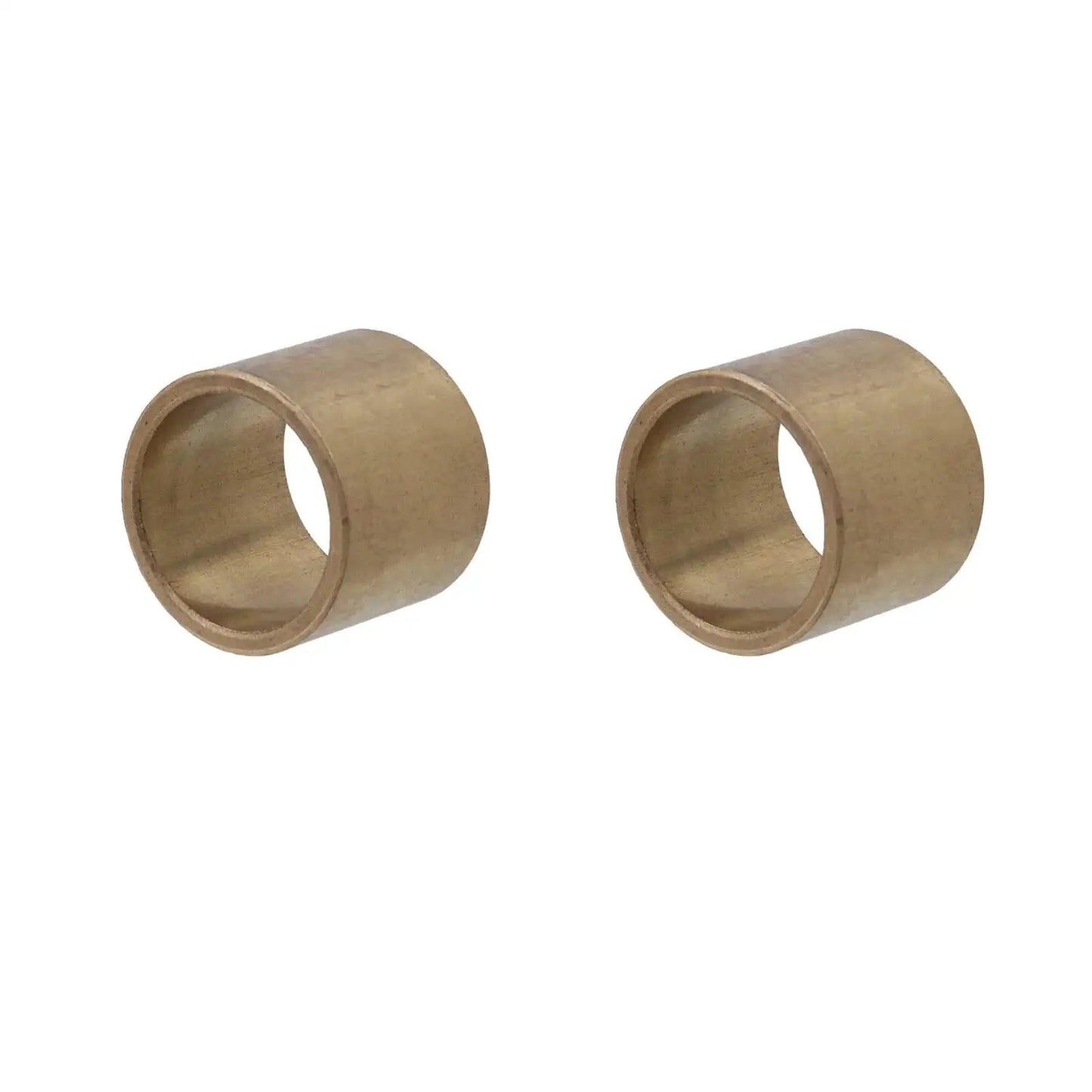 2 Pcs Self Lubricating High Wear Resistant Brass Copper Bushing Sleeve Bearing Straight Cylinder 1 Inch Bore 1-1/4 Inch OD