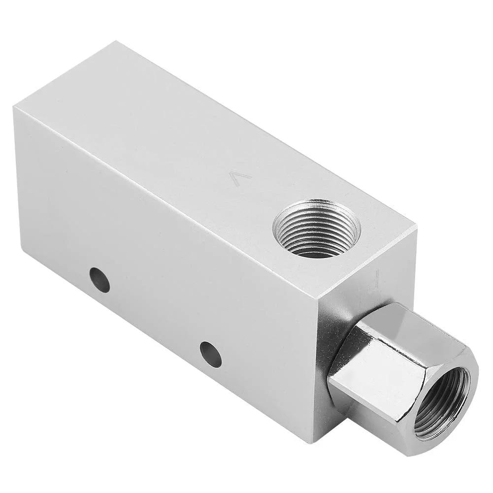 CV25HS Vacuum Generator Ejector For Pneumatic Systems With 1.5 Millimeter Nozzle And Rp One Quarter Inch Thread Diameter Aluminum Alloy Construction Compact Durable Vacuum Generator With Easy Mounting And Maintenance High Efficiency Air Exhaust Ejector aluminum block close-up
