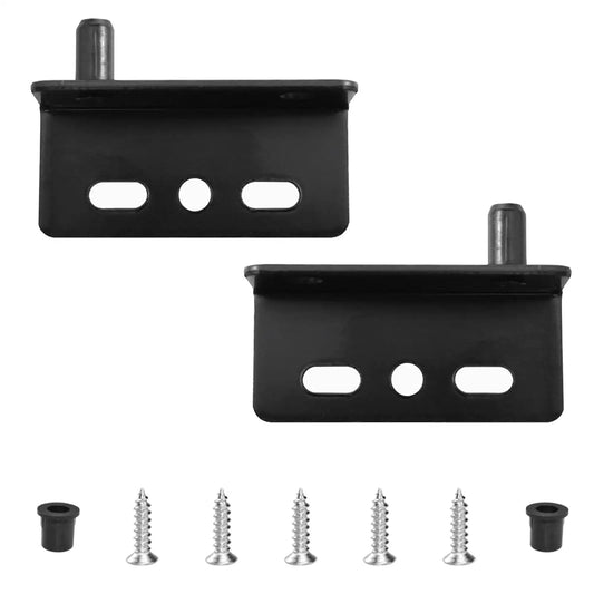 Heavy Duty Concealed Door Pivot Hinges With Bushing For Wood Doors And Cabinets Built To Last, iron, rust resistant, black finish