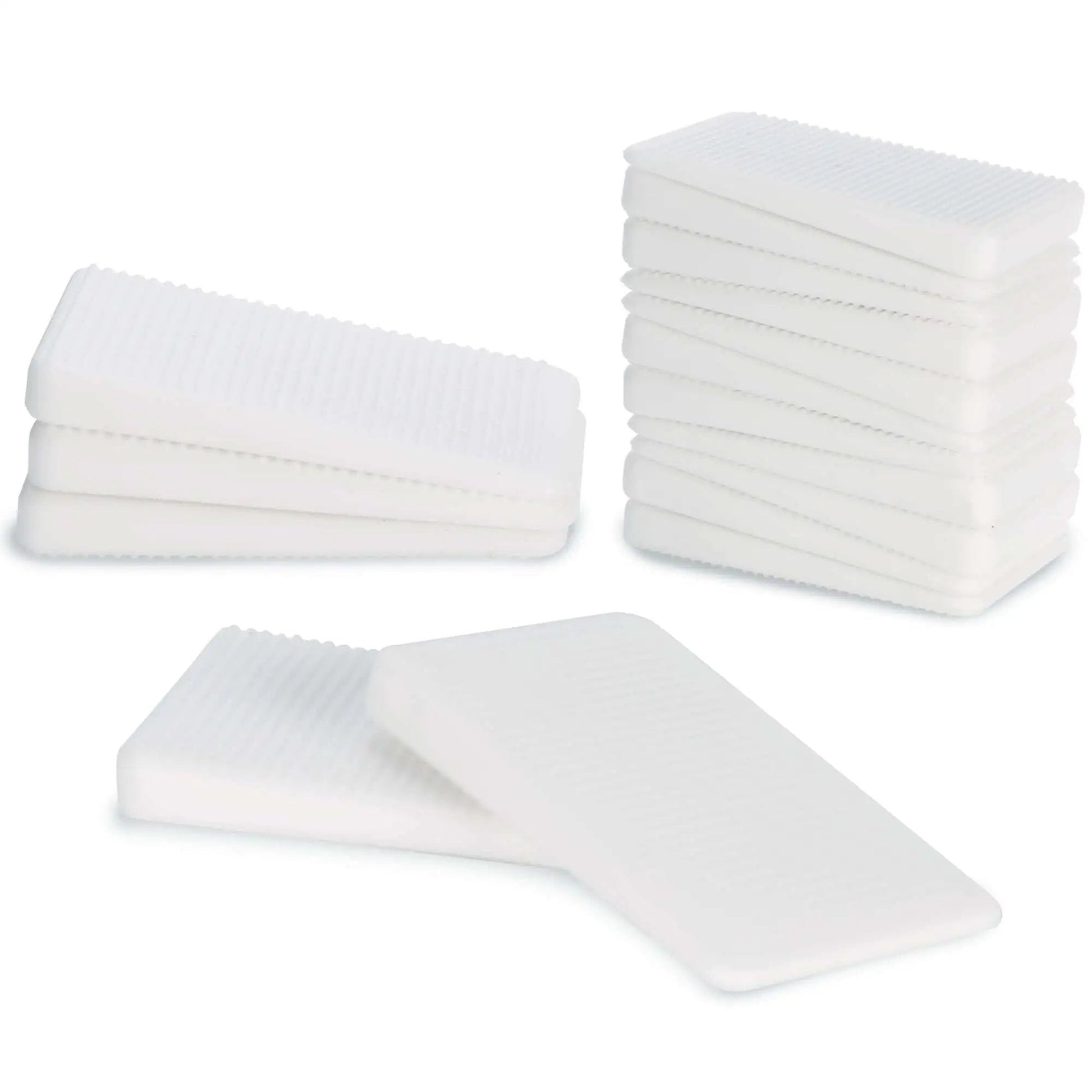 Furniture Leveling Shims For A No Wobble Free Home Flexible Plastic Wedge Pads Stackable Anti Wobble Shims White 20 Pack