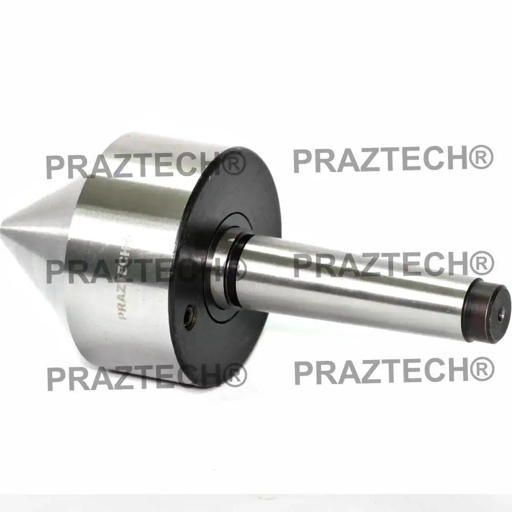 Lathe Revolving Live Center Bull Nose MT3 Morse Taper Shank for Pipe and Tube Workholds, side view of heavy duty design
