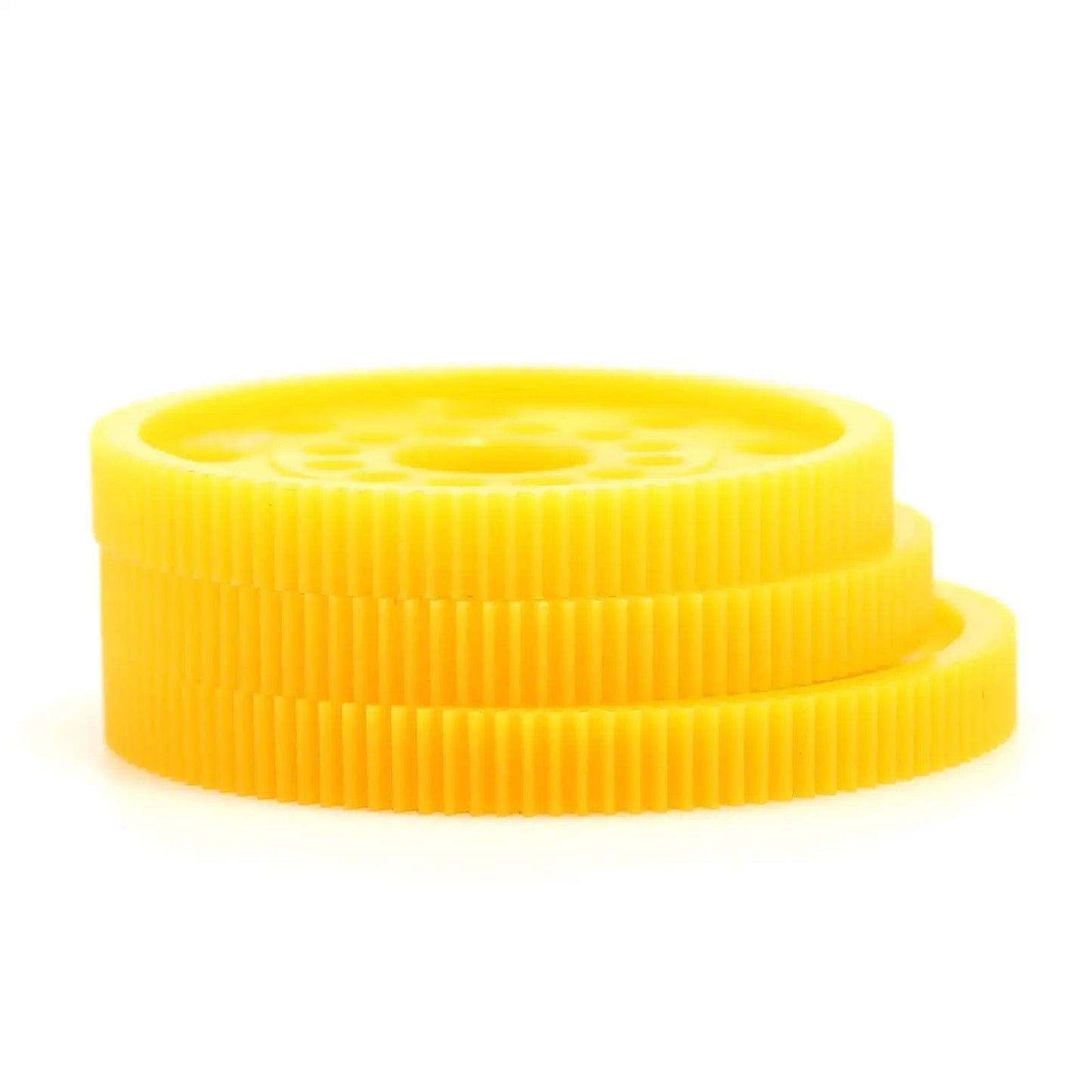 Yellow 64P 96T spur gear for 1 to 10 on-road RC cars, high precision plastic main gear, lightweight durable upgrade part