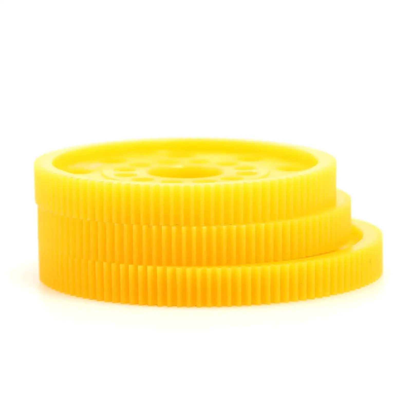 Yellow 64P 96T spur gear for 1 to 10 on-road RC cars, high precision plastic main gear, lightweight durable upgrade part