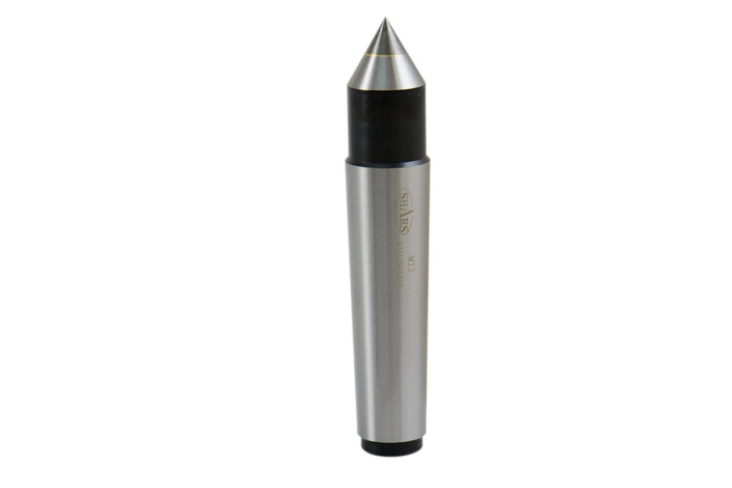 3MT Carbide Tipped Morse Taper Solid Dead Center With 60 Degree Point Hardened Ground Body 4.92 Inch Overall Length Ultra Precise Runout 0.00039 Inch For High Precision Lathe Machining
