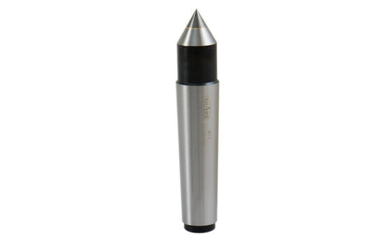 3MT Carbide Tipped Morse Taper Solid Dead Center With 60 Degree Point Hardened Ground Body 4.92 Inch Overall Length Ultra Precise Runout 0.00039 Inch For High Precision Lathe Machining