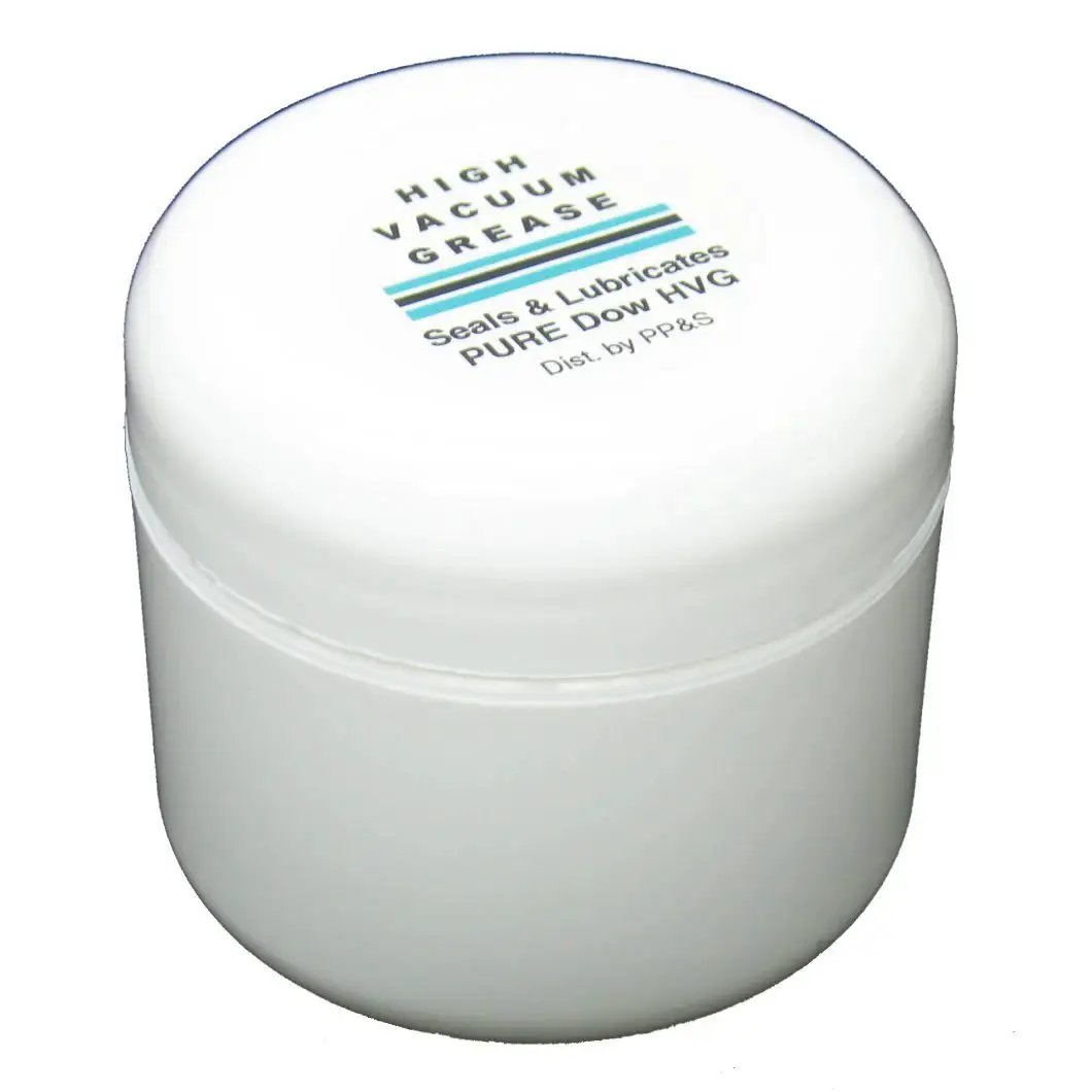 High Vacuum Grease Lubricant 2oz for Pumps, O-Rings, Valves and Lab Gear, silicone sealant jar image