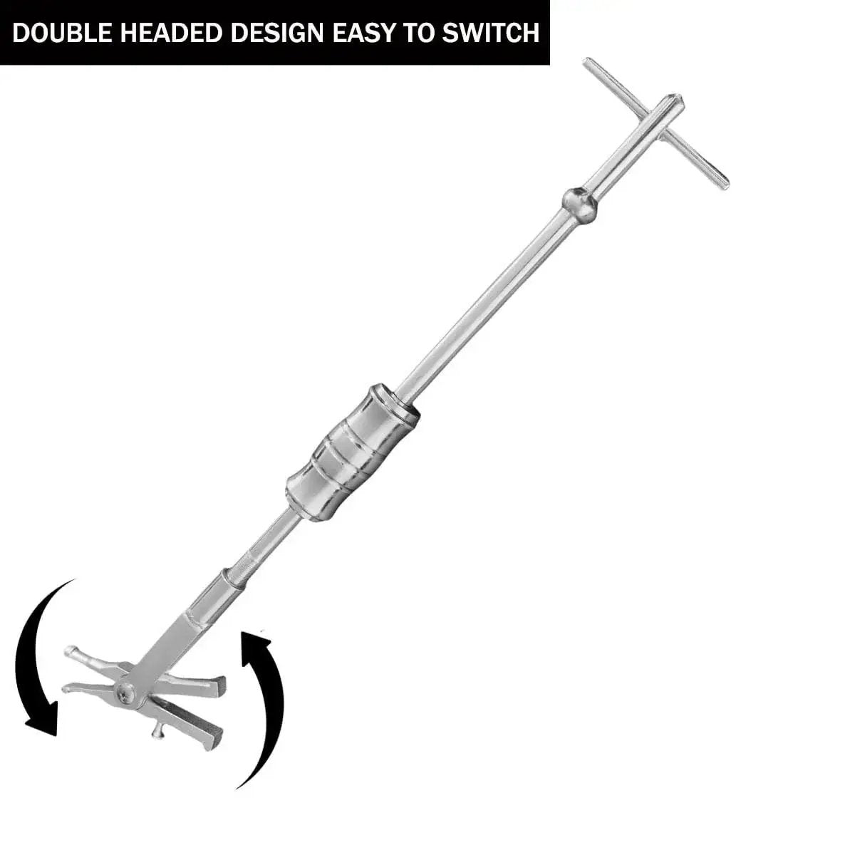 Double Headed Internal Bearing Puller With Slide Hammer For 16 To 45mm Bearings Featuring Expandable Collets And Two Clamp Sizes