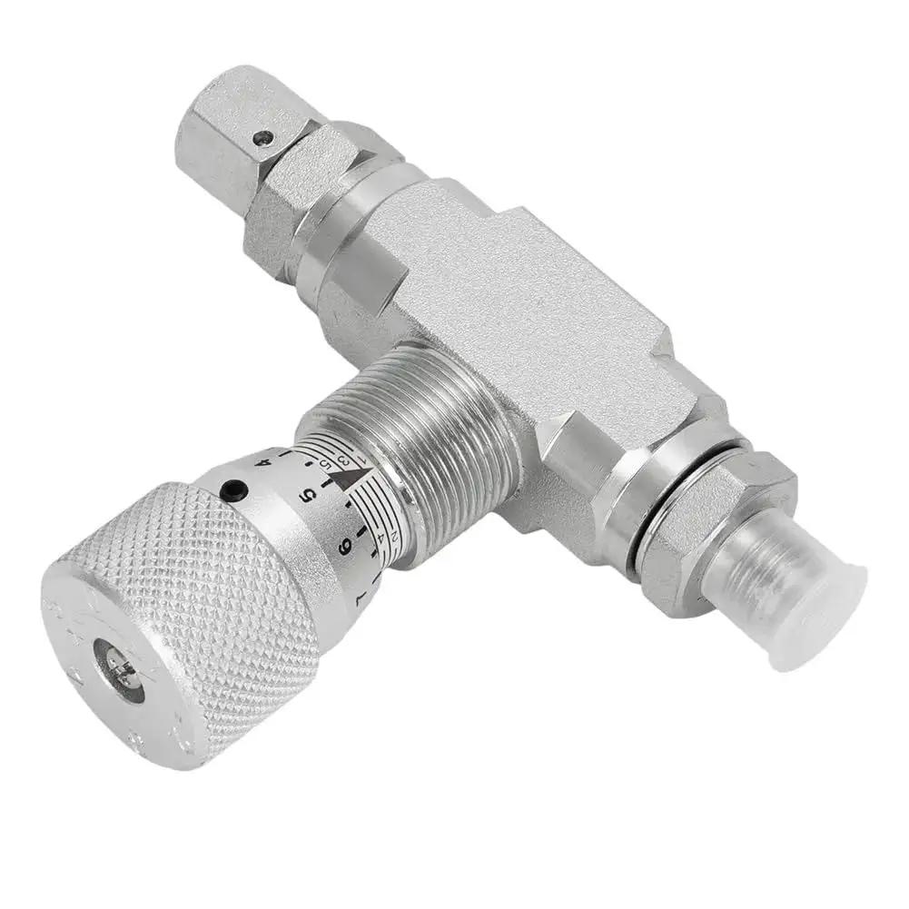 Mini Excavator Hydraulic Flow Control Valve With L08 Thread And M14 Connections STB G3/8 Three Eighths Inch Size Valve
