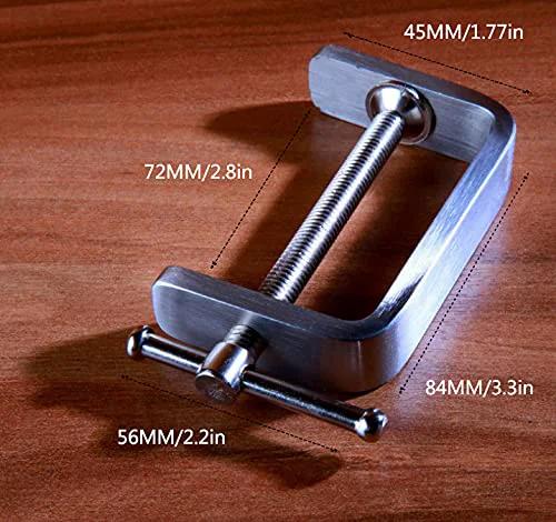 Sturdy Stainless Steel C Clamp For Woodworking And Welding Tiger Clamp Beefy Heavy Duty Auto Repair Tool By Kyien shown on table