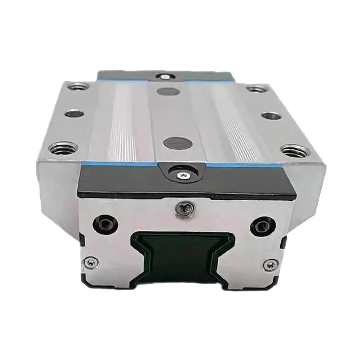 Front view of Single Slider Block R18536312X, Compact Slide Unit and Sealed Ball Bearing Replacement for R18536232X, precision guide compatible