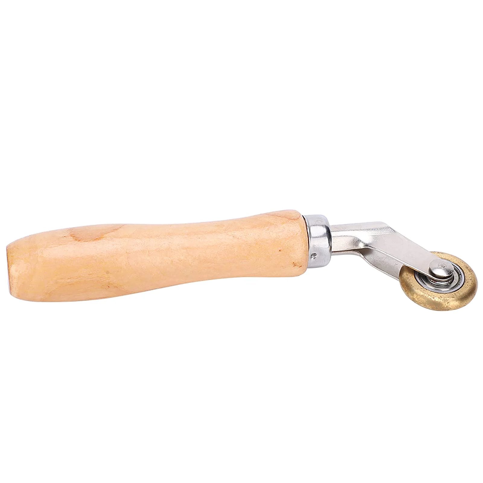 Steel Seam Roller For TPO Roofing And Single Ply Membranes, Heavy Duty Metal Wheel Tool For Flashing And Seaming with wooden handle