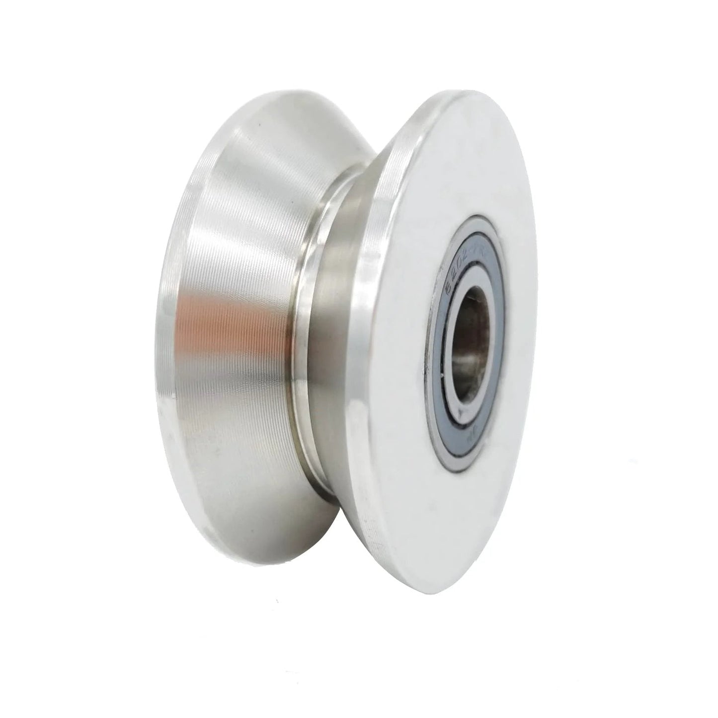 3 Inch Stainless Steel V Groove Wheel For Sliding Gate Replacement Heavy Duty Roller With Double Bearings V Track Roller Rigid Caster Ideal For Doors And Gate Tracks Fits Stainless Steel Sliding Door Tracks And Industrial Gate Systems