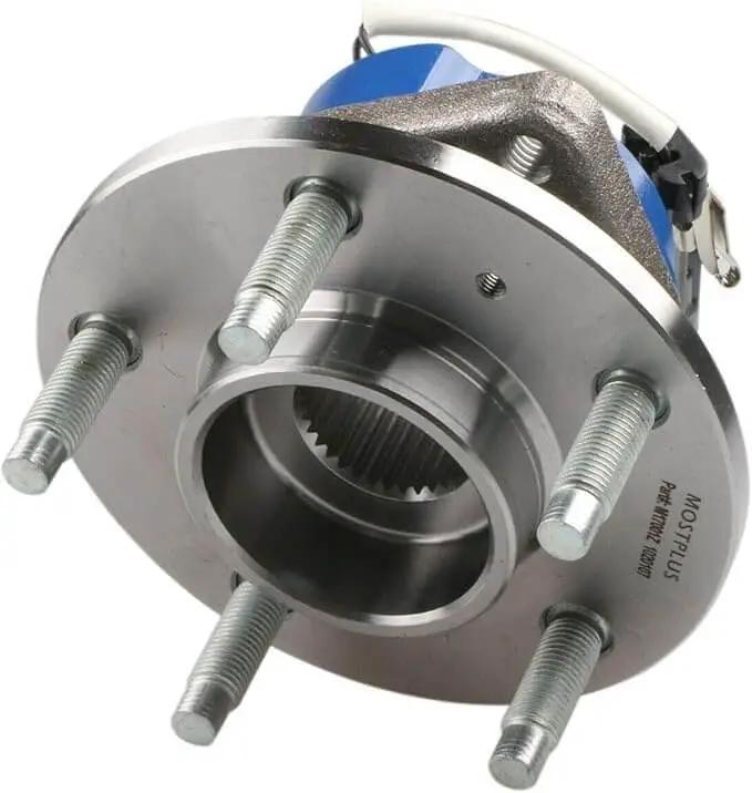 Front wheel hub and bearing assembly 513121X2 ABS sensor, 5 lug set of 2 compatible Chevrolet and Pontiac 2WD 4WD models