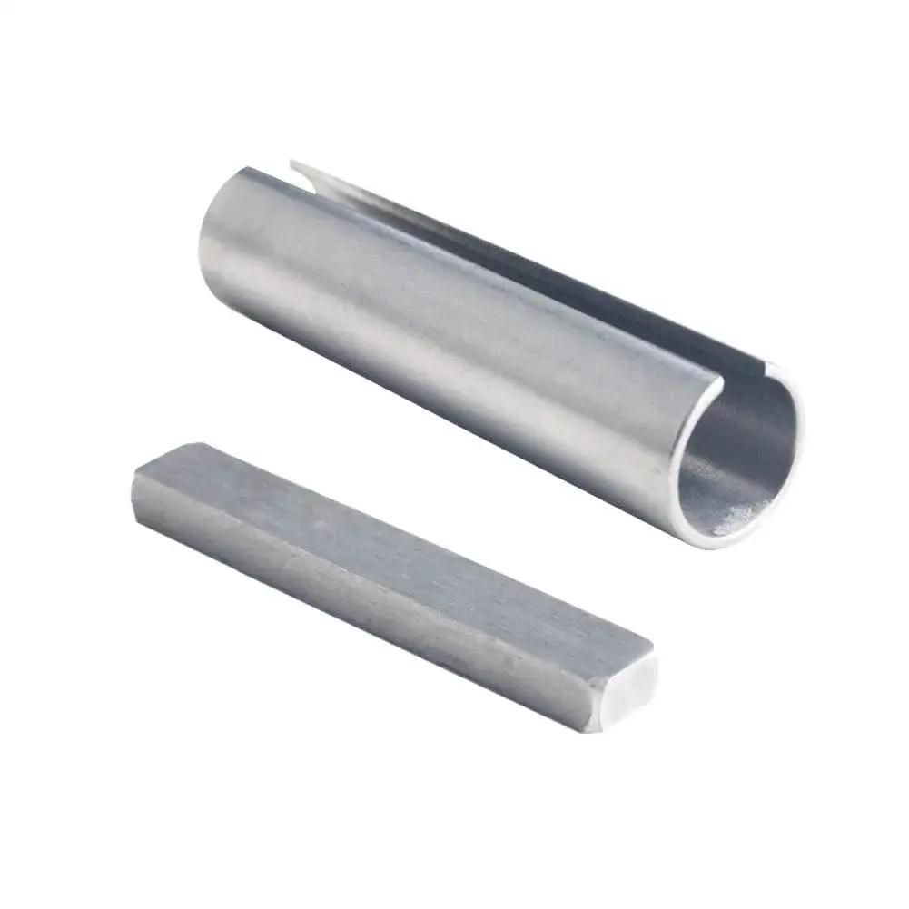 Shaft Sleeve Adapter For Five Eighth Inch To Three Quarters Inch Shaft, CNC Machined Steel Bore Reducer Includes Three Sixteenth Inch Keystock, Converts Pulleys And Motors For Belt Drive Systems, Durable Precision For Long Lasting Performance.