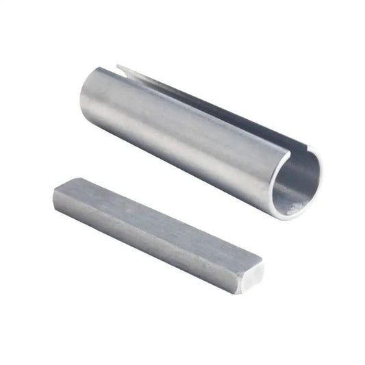 Shaft Sleeve Adapter For Five Eighth Inch To Three Quarters Inch Shaft, CNC Machined Steel Bore Reducer Includes Three Sixteenth Inch Keystock, Converts Pulleys And Motors For Belt Drive Systems, Durable Precision For Long Lasting Performance.