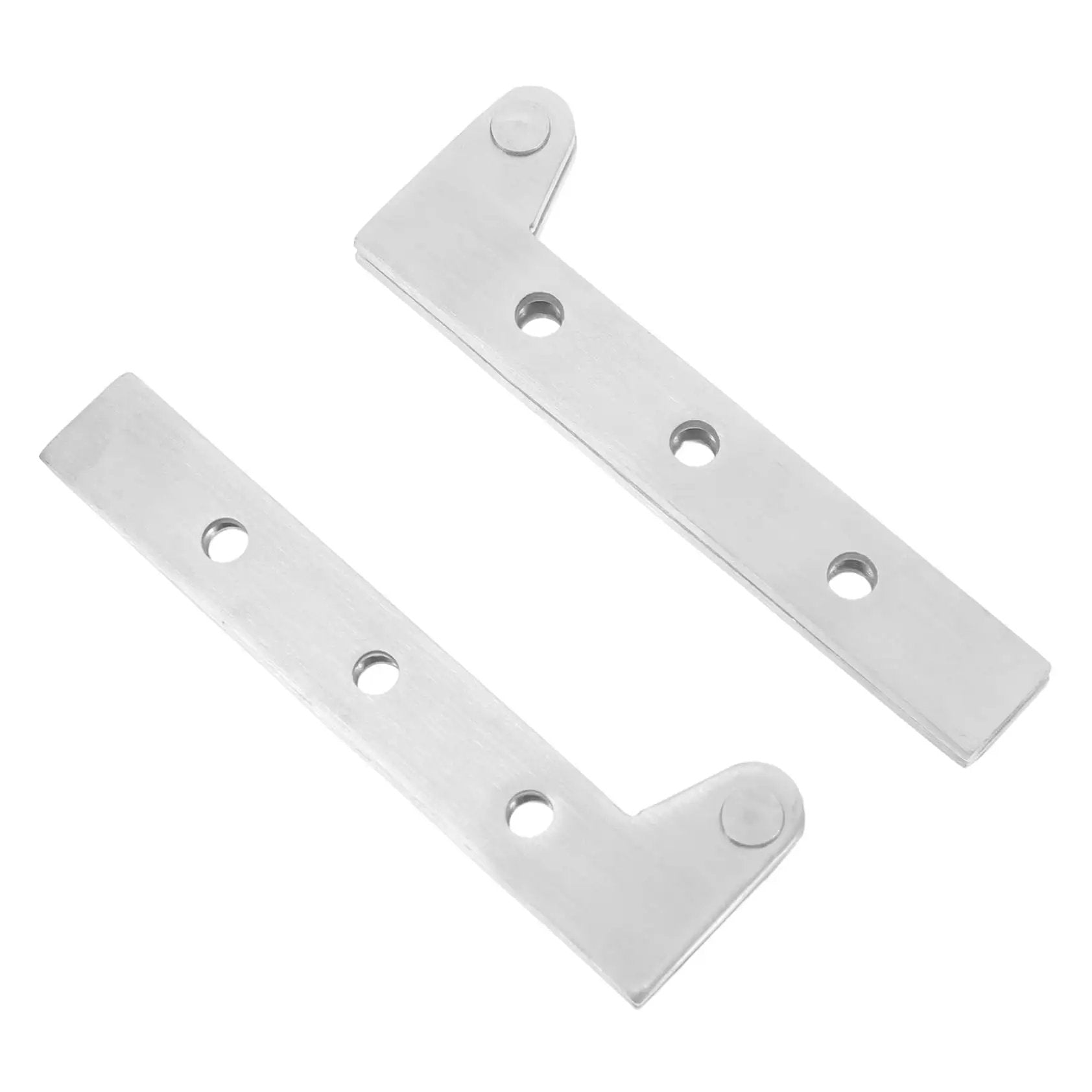 Front view of Concealed Shaft Door Hinge Set For Cabinets And Windows Rotating Pivot Hinge 4 Pieces Heavy Duty Load Bearing Hidden Aesthetic Design