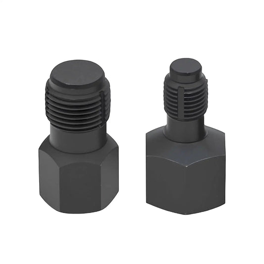 2 Piece Oxygen Sensor Thread Chasers Set With M18 x 1.5mm And M12 x 1.25mm Threads, 3/8 Inch Drive, black oxide finish