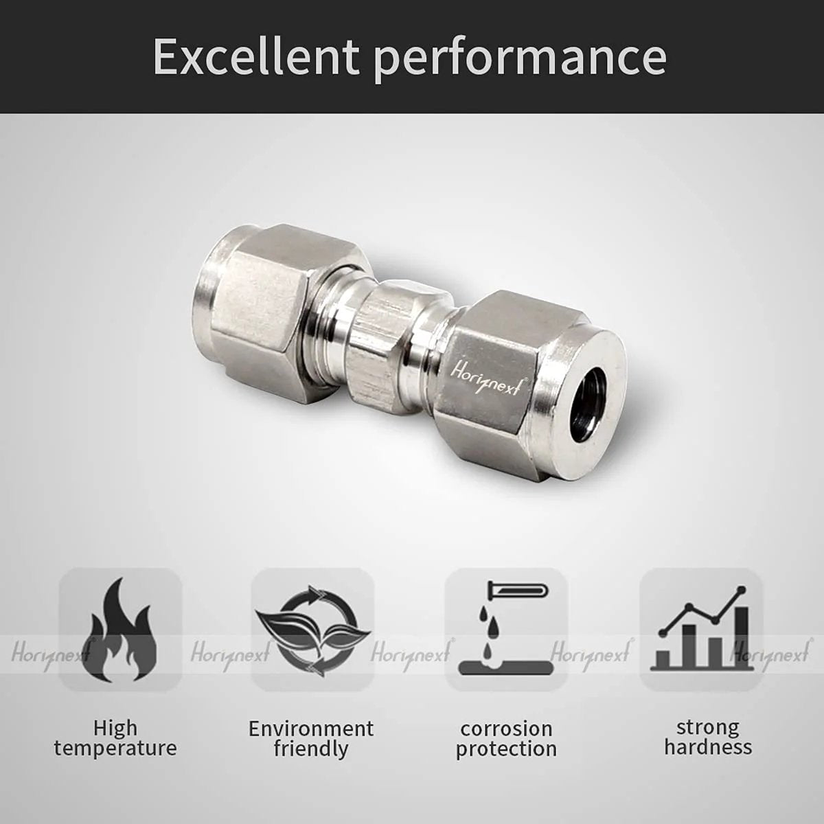 5/16 Inch Stainless Steel 304 Compression Fitting For Tube And Air Line Connection Heavy Duty Brass Pipe Adapter For Copper Brake Hose Water And Fuel System Up To 1000 Psi And -100 To 660 F 1 Piece