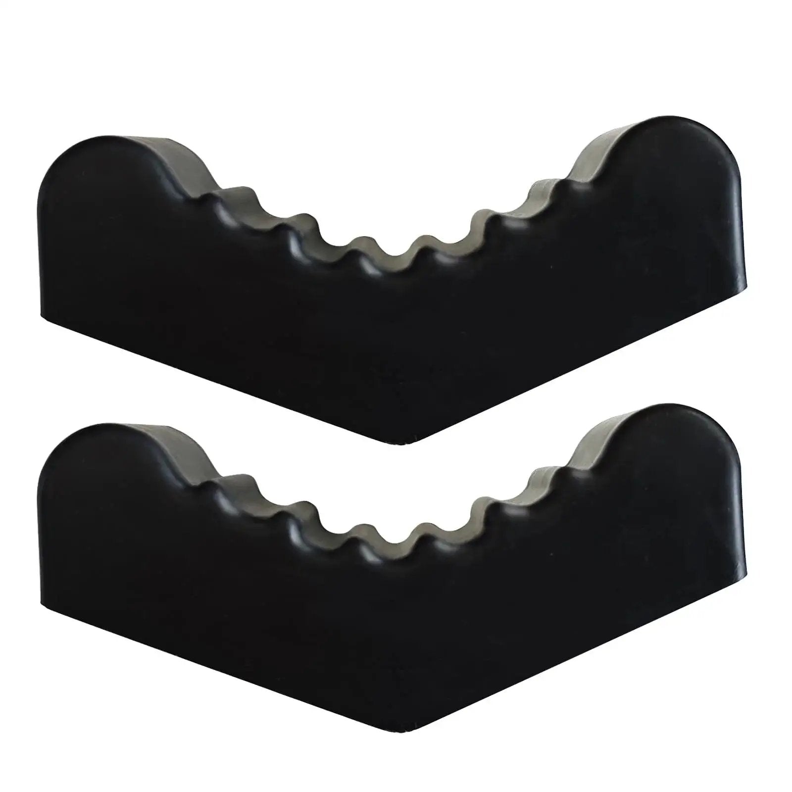 6 Ton Car Jack Stand Rubber Pad For Slotted Lift Floor Adapter And Safety Grip, black heavy-duty rubber pads